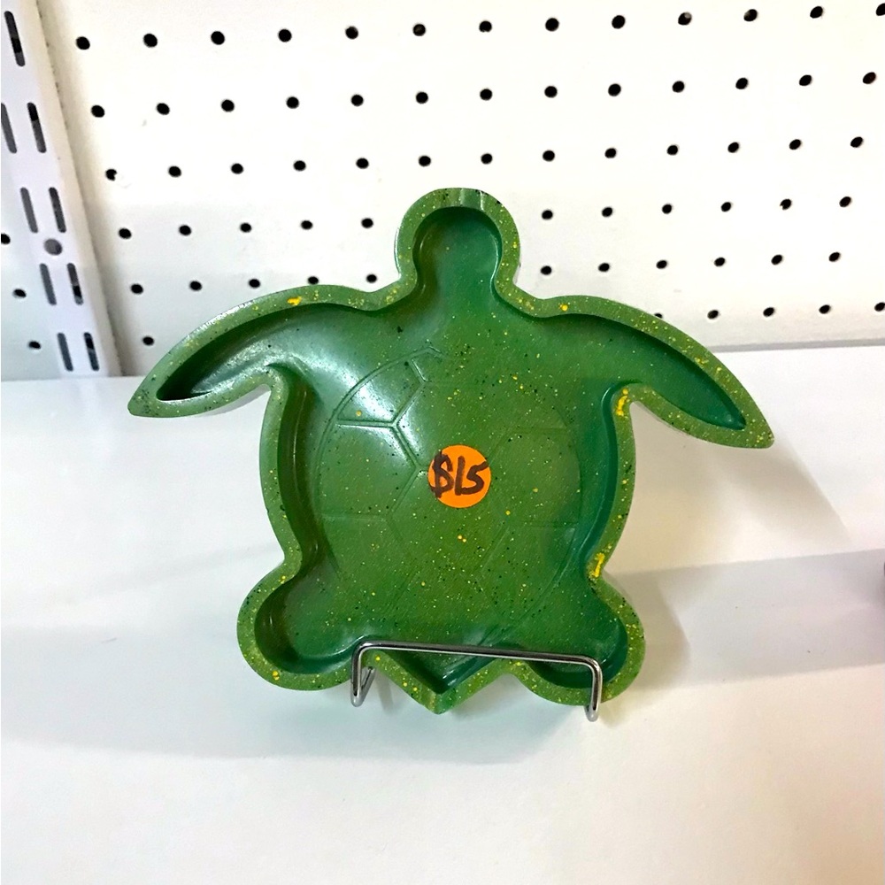 Handmade sea turtle ashtray